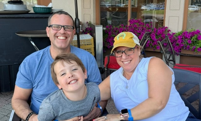 Brandon, Linzi, and Alden — the Three's a Croud family